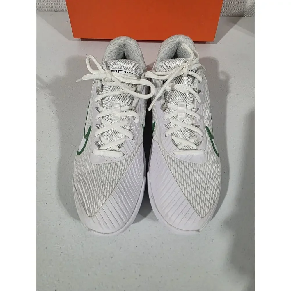 Nike Zoom Vapor Pro 2 HC Women's 10.5 White Kelly Green Tennis Shoes DR6192-102